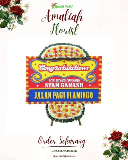 Sewa Papan Bunga Demen