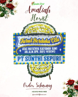 Papan Bunga Duka di Demen
